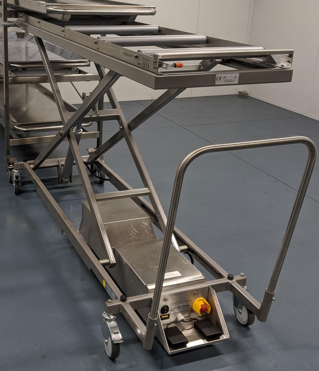 Stainless steel Mortuary trolley